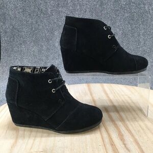 TOMS Boots Womens Wedge Pump Ankle Boots